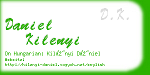 daniel kilenyi business card